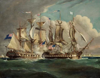 The Chesapeake and Shannon off Boston, June 1, 1813